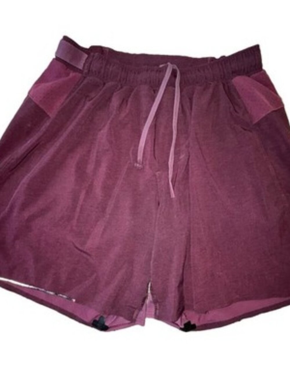 Lululemon Men’s Small Burgundy Maroon Lined Reflective Shorts LM7AB2SX